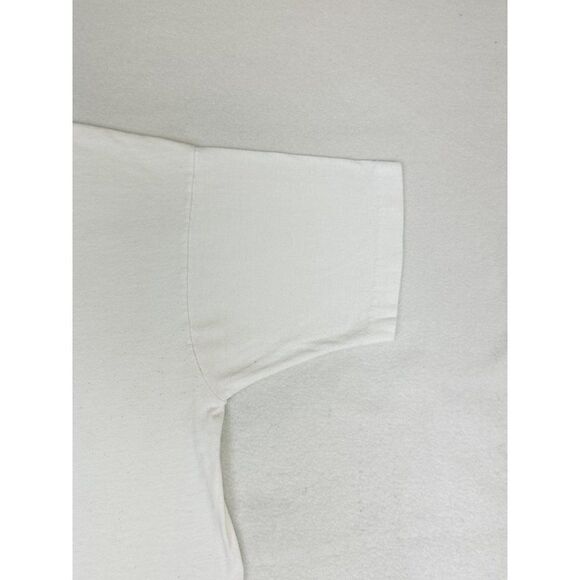 Vintage 90s Big Time Sports T-Shirt White Large Football Single Stitch - Picture 6 of 10